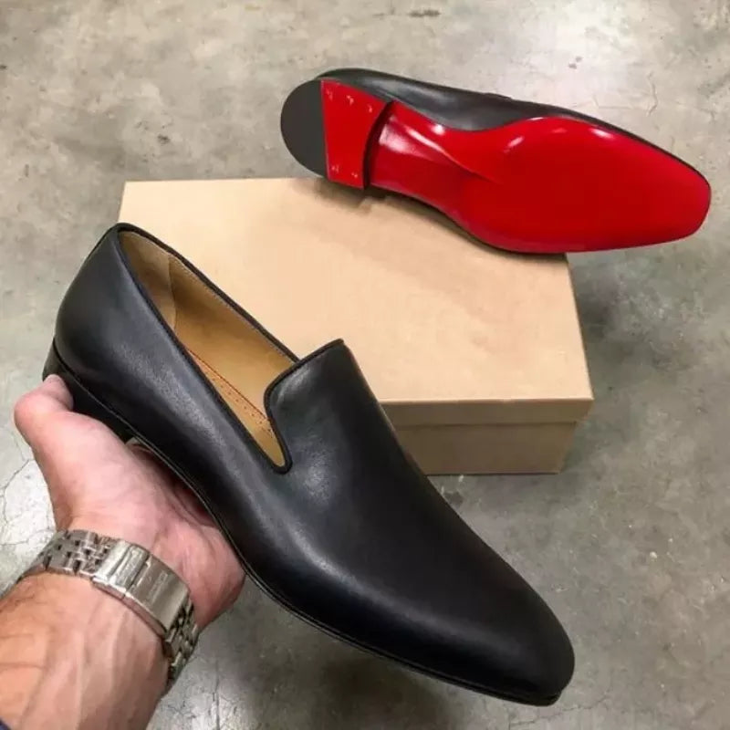 Red bottom 2024 loafers cheap